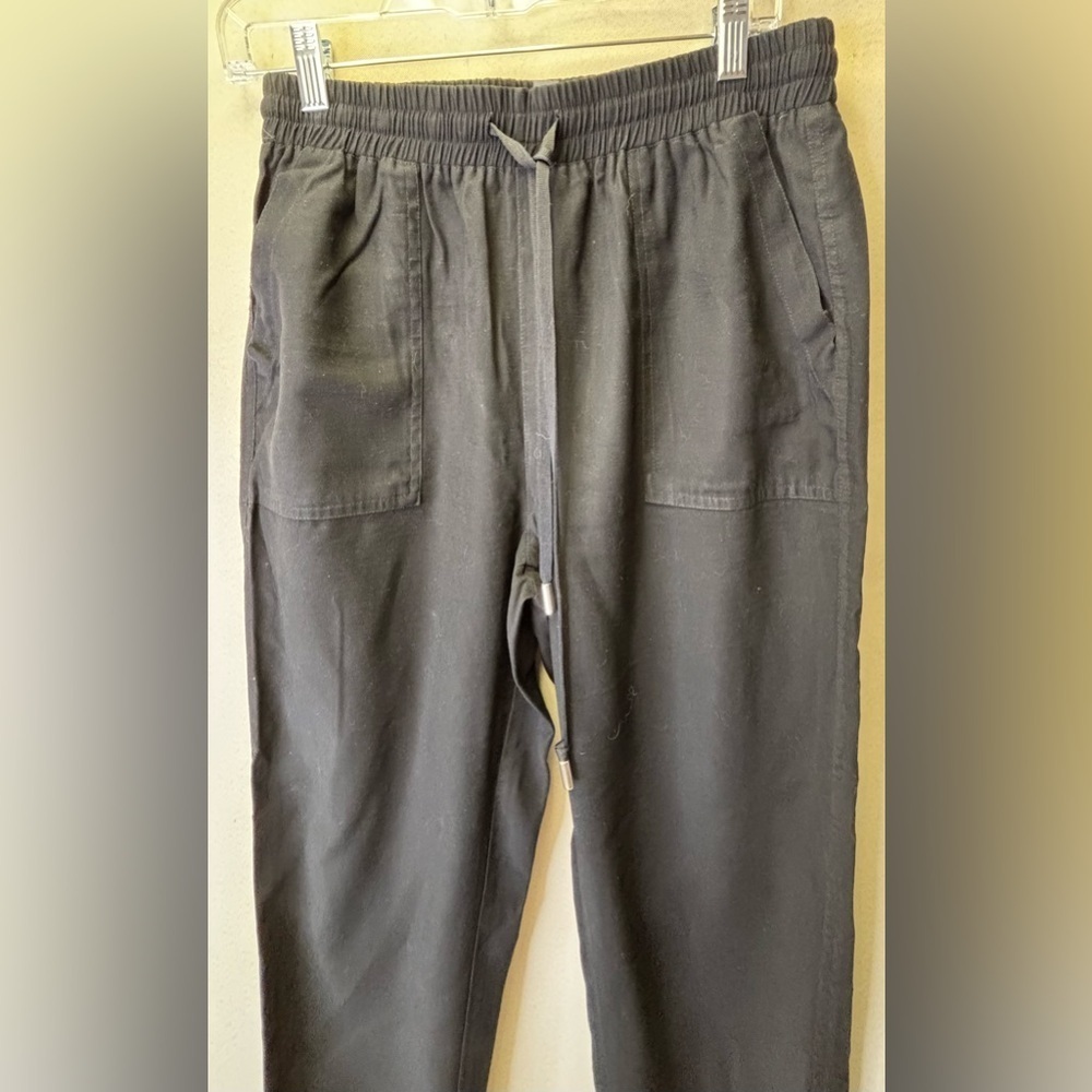 ALYA Black Drawstring Cargo Joggers Pants Size Medium - Picture 5 of 5